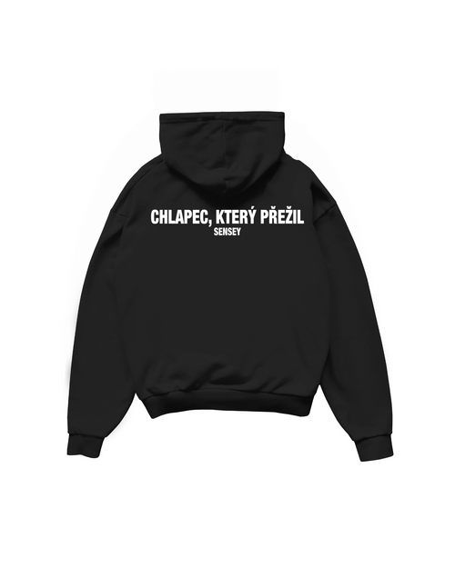 Sensey Black hoodie "Chlapec, který přežil"